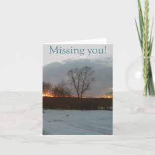 Carte Sunset Missing You