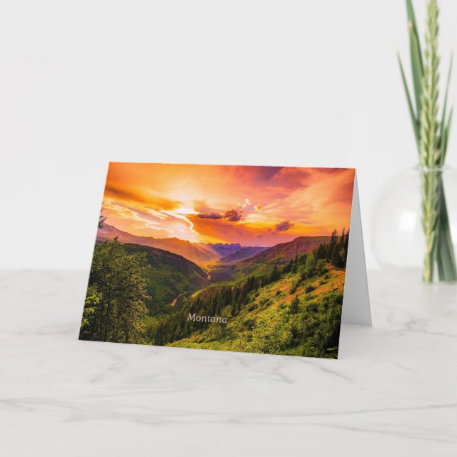 Carte Sunset Montana (Devant)