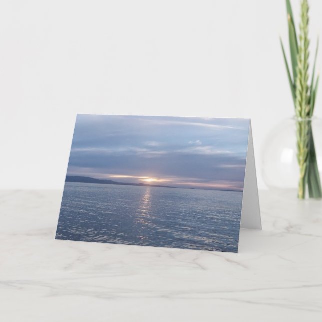 Carte Sunset néo-zélandais (Devant)