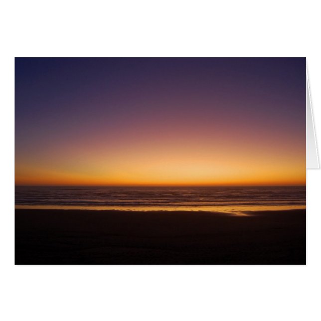 Carte Sunset Pacific Ocean (Devant Horizontal)