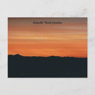 Carte Sunset Post, Asheville, Caroline du Nord