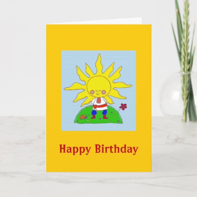 Carte Sunshine Boy (Devant)
