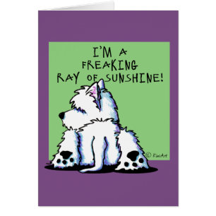 Carte Sunshine KiniArt Westie