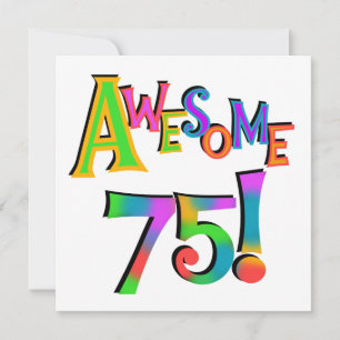 Carte Super 75 T-shirts et cadeaux d'anniversaire