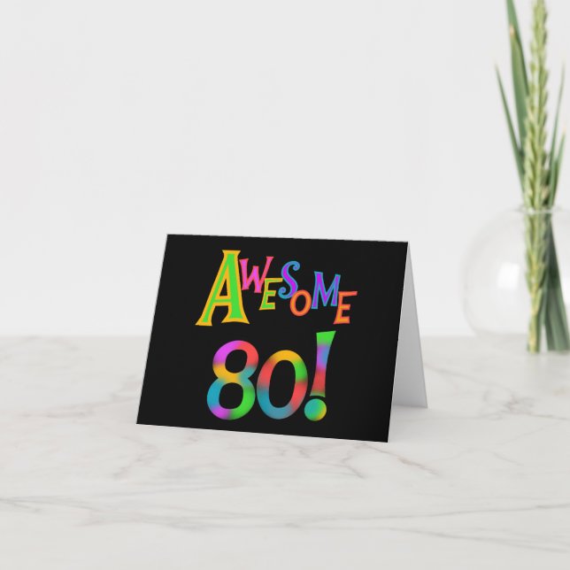 Carte Super 80 T-shirts et cadeaux d'anniversaire (Devant)