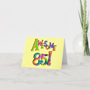 Carte Super 85 T-shirts et cadeaux d'anniversaire