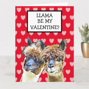 Carte Super Big Llama Sois ma Saint Valentin ? Je t'aime