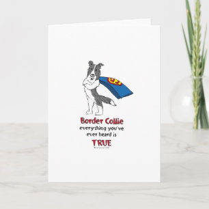 Carte Super Border Collie merle bleu