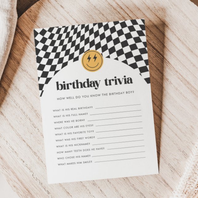 Carte Super Boy's Rad Birthday Trivia Jeu (Créateur téléchargé)