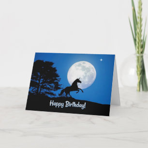 Carte Super Cute Unicorn Happy Birthday