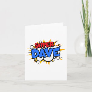 Carte Super Dave Funny Fête des pères de dessin animé