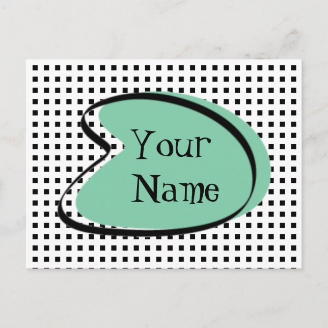 Carte SUPER KEEN vintage 1950 - Personnaliser ! (Devant)