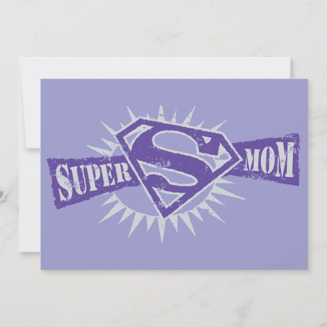 Carte Super Maman Purple Starburst (Devant)