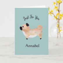 Super Mignon Pug Personnalisé