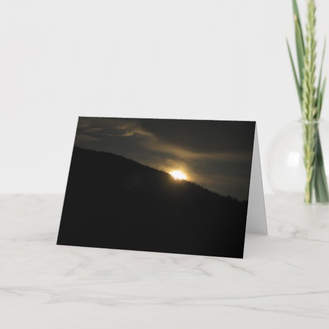 Carte Super Moon sur Washington Mountain (Devant)