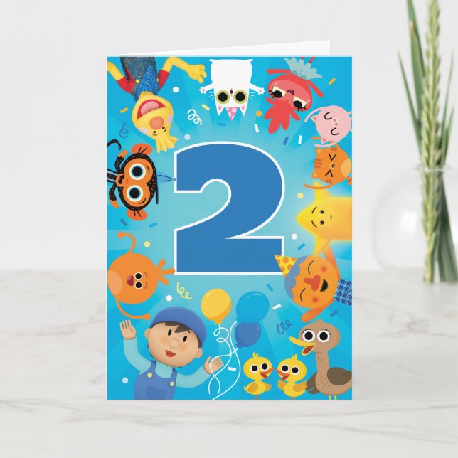 Carte Super Simple Caractère Confetti Anniversaire (Devant)