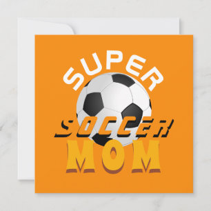 Carte Super Soccer Maman Football Sportive Fête des Mère