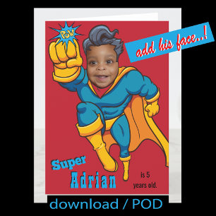 Carte Super Special Kid's Greatest Superhero Photo