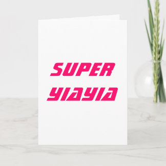 Carte superbe de Yiayia