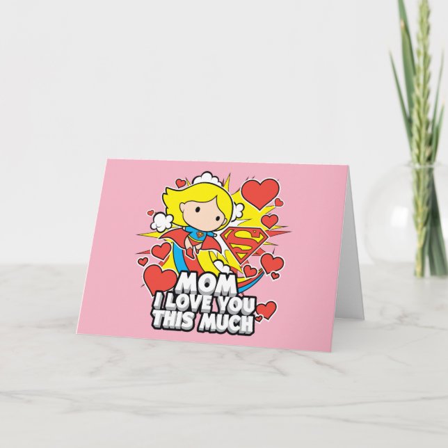 Carte Supergirl | Je t'aime autant (Devant)