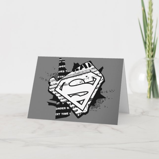 Carte Supergirl Newsprint S-Shield (Devant)