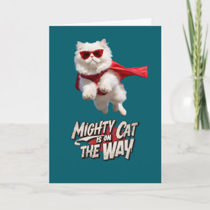 Carte Superhero de chat perse