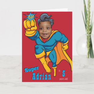 Carte Superhero Photo Super Special Enfant's