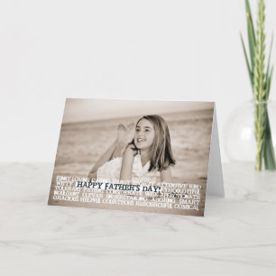 Carte Superlatifs heureux de fête des pères