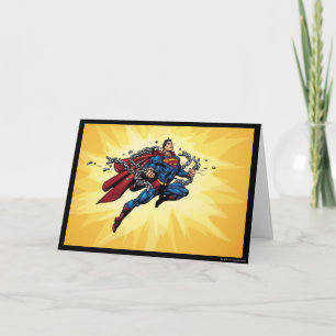 Carte Superman breaks chains