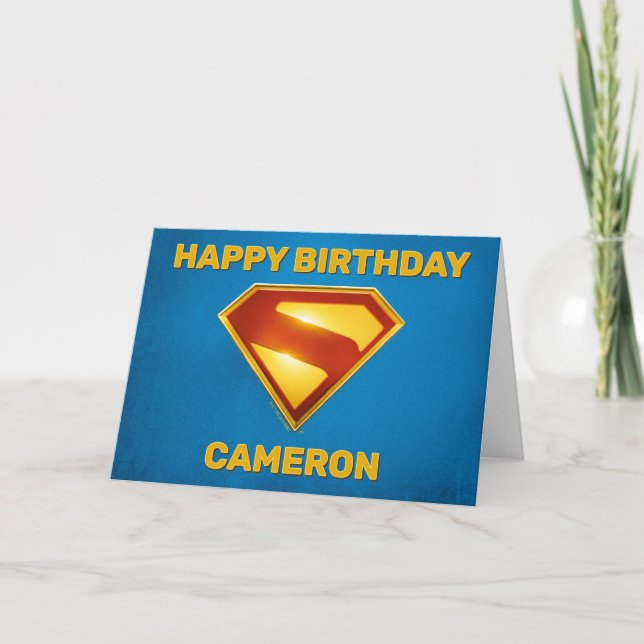 Carte Superman Golden S Shield brillance (Devant)