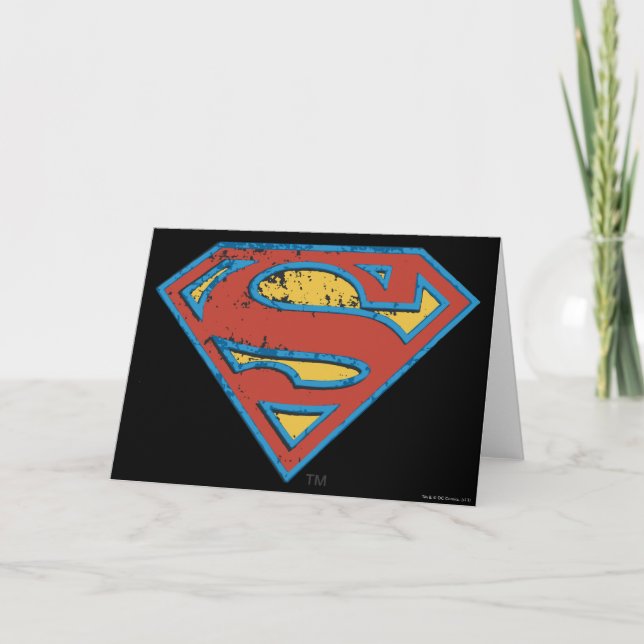 Carte Superman S-Shield | Bleu Plan - Logo (Devant)
