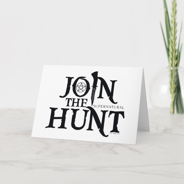 Carte Supernatural "Join the Hunt" (Devant)