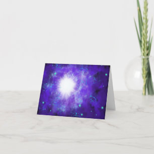 Carte Supernova céleste Merci d'art moderne chrétien