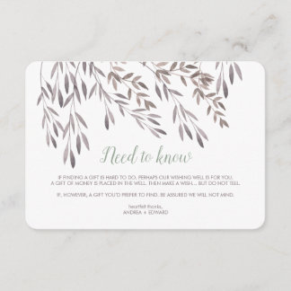 Carte supplémentaire pour un mariage champêtre