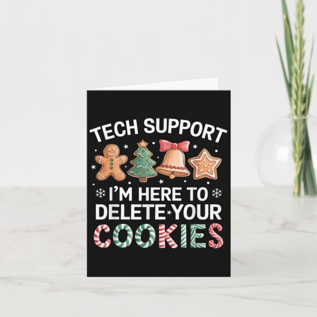 Carte Support Technique De Noël Ici Pour Supprimer Les C (Devant)