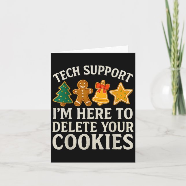 Carte Support Technique De Noël Ici Pour Supprimer Les C (Devant)