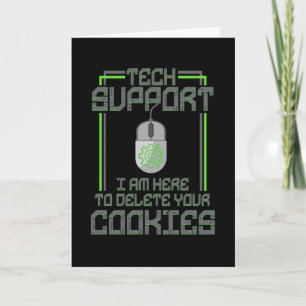 Carte Support Technique Je Suis Ici Pour Vous Supprimer