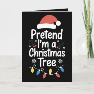 Carte Supposons que je suis un chapeau de Père Noël d'ar