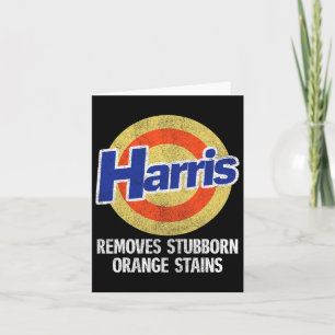 Carte Supprime les taches d'orange têtues Kamala Harris 