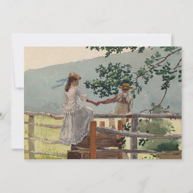 Carte Sur la dalle | Winslow Homer (Devant)