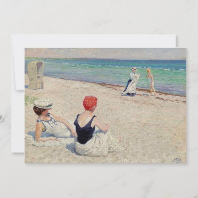 Carte Sur la plage, Falsterbro | Paul Fischer (Devant)