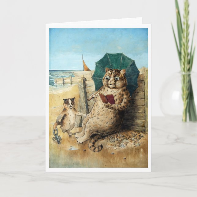 Carte Sur La Plage, Louis Wain (Devant)