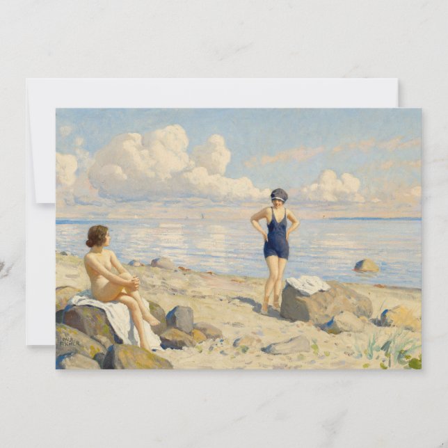 Carte Sur la plage | Paul Fischer (Devant)