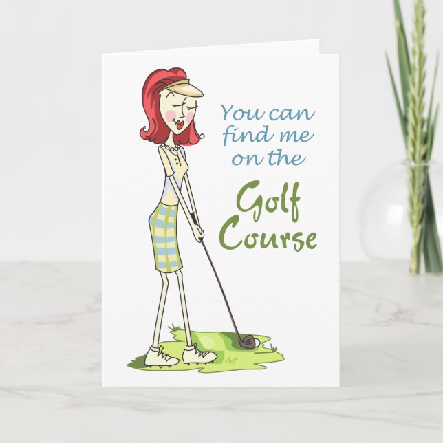 Carte Sur le terrain de golf (Devant)