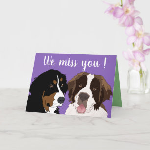 Carte Sur mesure St Bernard et Bernese Mountain Dog C