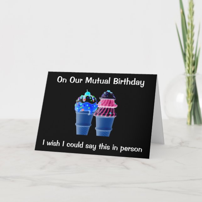 CARTE SUR NOTRE "ANNIVERSAIRE MUTUELLE" SOUHAITE QU'IL É (Devant)