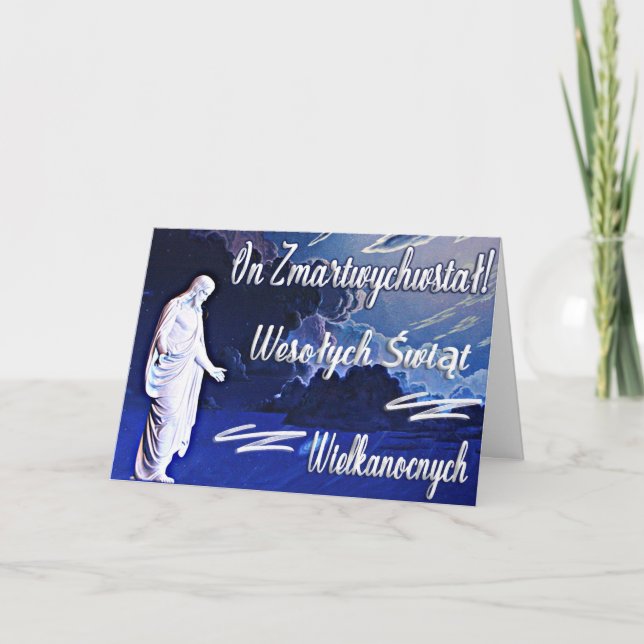 Carte Sur Zmartwywstał ! - Le kartka z de Wielkanocna (Devant)