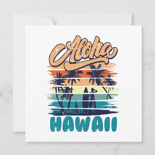 Carte Surf - Aloha Hawaii (Devant)