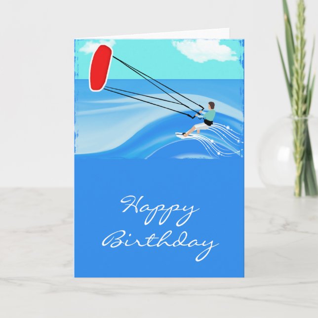 Carte Surfer de cerf-volant (Devant)