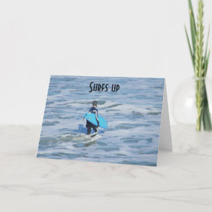 Carte SURFS UP so ENJOY YOUR BIRTHDAY!